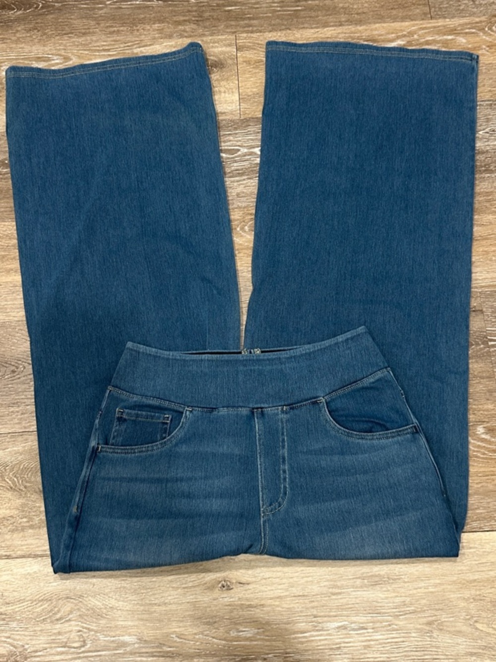 HALARA Blue Wide-Leg High-Rise Jeans